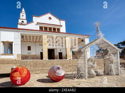 Monserrate Sanctuary ist ein katholischer Schrein in Bogota, Kolumbien. Stockfoto