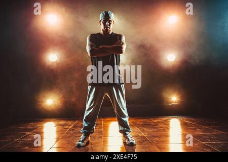 Junger Mann Breakdancer Stockfoto