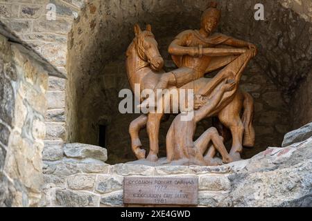 Der heilige Martin von Tours und der Bettler Stockfoto