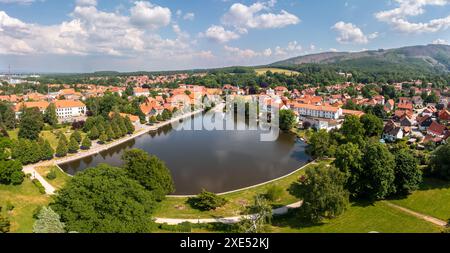 Luftaufnahmen Ilsenburg Harz Stockfoto