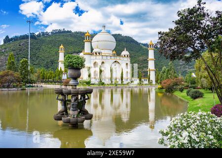 Nachbildung des Taj Mahal, Bioparque Wakata, Tocancipa Gemeinde des Metropolitan Area von Bogota, Kolumbien. Stockfoto