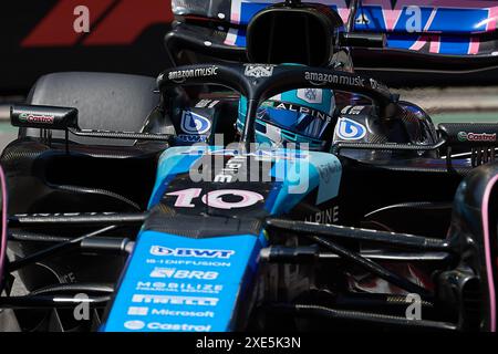 Monte-Carlo, Monaco. Mai 2024. Pierre Gasly aus Frankreich und das BWT Alpine F1 Team fahren während des dritten freien Trainings auf der Strecke. Stockfoto