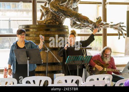 Natalia Tascon i Maria Magdalena Amengual. Sänger Stockfoto