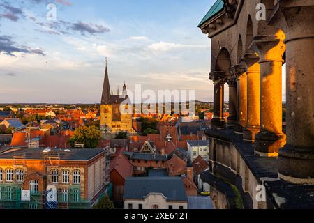 Bilder aus der Weltkulturerbestadt Quedlinburg Harz Stockfoto