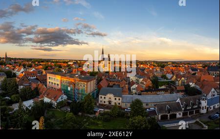 Bilder aus der Weltkulturerbestadt Quedlinburg Harz Stockfoto