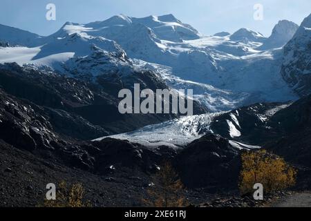 Gletschertal, Morteratschtal Stockfoto