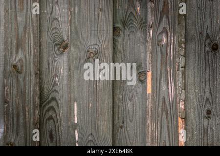 Holzhintergrund von alten Brettern mit Knoten und Nägeln 1 Stockfoto