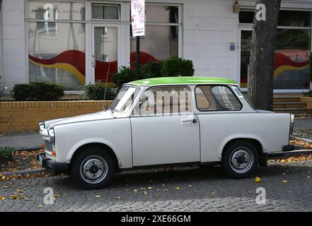 ostdeutscher trabantenwagen Stockfoto