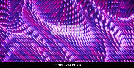 Abstraktes lila skaliert welligen Hintergrund. Hintergrund des ECO-Konzepts Stockfoto