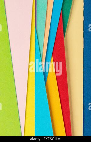 Hintergrund von farbigem Papier Stockfoto