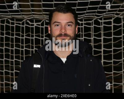 Sebastian Karlsson (MHSC) EHF CL Saison 2023-24 SC Magdeburg - Montpellier HSC am 11/30/2023 Stockfoto