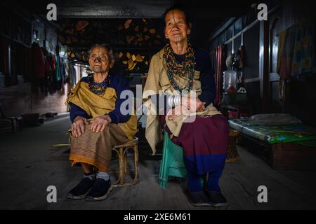 Apatani Tribal People, Ziro Valley, Arunachal Pradesh, Indien, Asien Copyright: JanettexHill 1185-573 nur für redaktionelle Verwendung Stockfoto