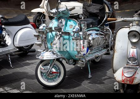 Big 7 Roller Rally in Margate Kent Großbritannien Stockfoto