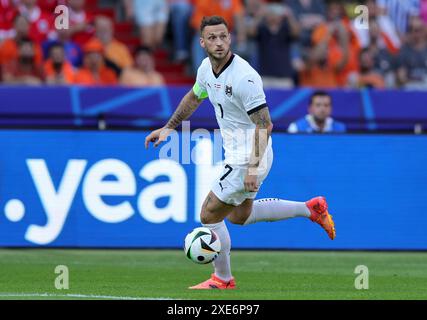 BERLIN, DEUTSCHLAND - 25. JUNI: Marko Arnautovic aus Österreich während des Gruppenspiels der UEFA EURO 2024 zwischen den Niederlanden und Österreich im Olympiastadion am 25. Juni 2024 in Berlin. © diebilderwelt / Alamy Stock Stockfoto