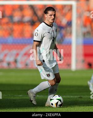 BERLIN, DEUTSCHLAND - 25. JUNI: Marcel Sabitzer aus Österreich beim Gruppenspiel der UEFA EURO 2024 zwischen den Niederlanden und Österreich im Olympiastadion am 25. Juni 2024 in Berlin. © diebilderwelt / Alamy Stock Stockfoto