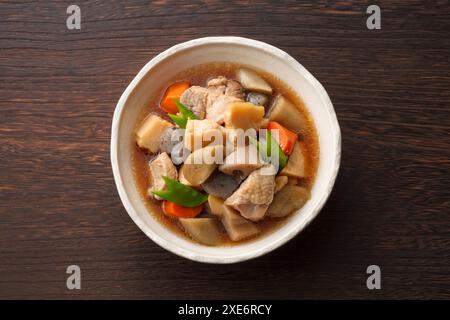 Gedünstetes Gemüse mit vielen Zutaten Stockfoto