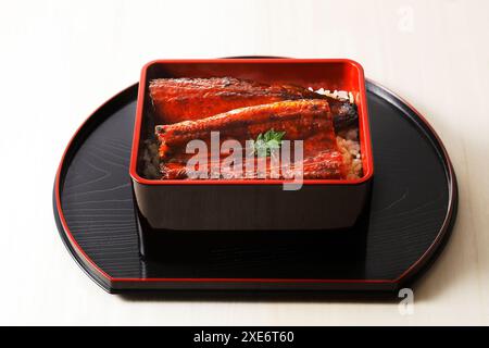 Unaju (Reis mit Aal) Stockfoto