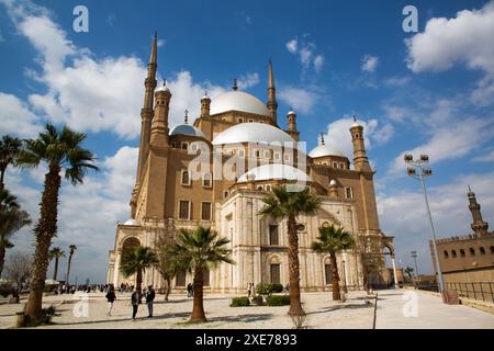 Moschee von Muhammad Ali, 1830, UNESCO-Weltkulturerbe, Zitadelle, Kairo, Ägypten, Nordafrika, Afrika Stockfoto