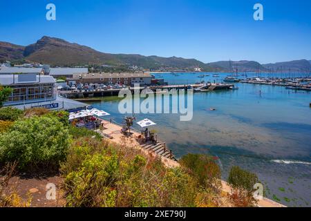 Blick auf das Restaurant in der Waterfront, Simon's Town, Kapstadt, Westkap, Südafrika, Afrika Stockfoto