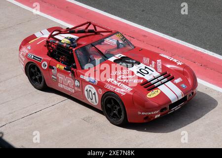 Los Arcos, Spanien - 25. Mai 2024: 1989 TVR Tuscan Challenge (TVR Tuscan Racer) Stockfoto