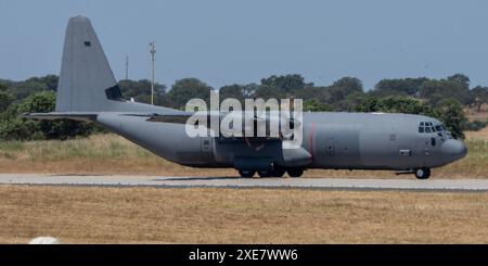 C-130J Hercules militärisches Transportflugzeug Stockfoto