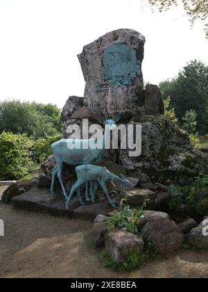 Denkmal für Herzog Ernst II. Von Sachsen-Coburg und Gotha in Oberhof im Sommer 2022 Stockfoto