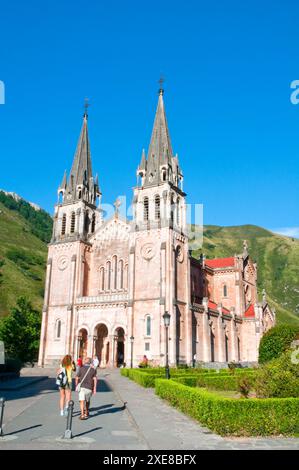 Basilika. Covadonga, Asturien, Spanien. Stockfoto