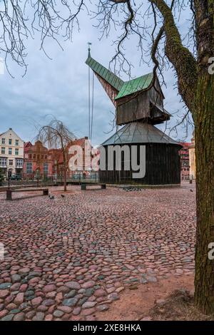 Panoramablick auf die Architektur der Altstadt von LÃ¼neburg in Deutschland. Stockfoto