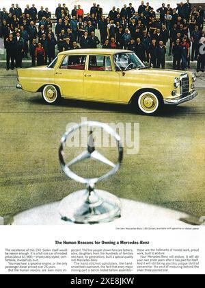 1962 Mercedes-Benz 190 Limousine Werbespot Stockfoto