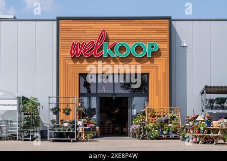 Welkoop-Geschäft in Wieringerwerf, Niederlande Stockfoto