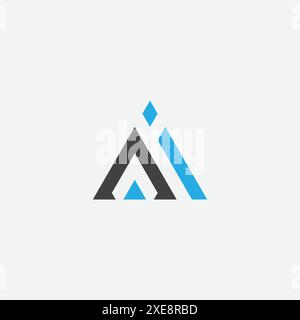 A, Illustration des AI Letter Logo Design Vektor-Symbols Stock Vektor