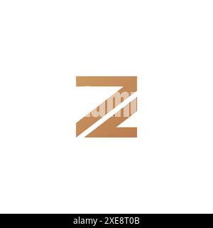 Anfängliche kreative Kreativlösung und minimales ZC-Logo. Symbol für das Monogramm des ZC-Buchstabens. Stock Vektor