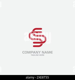 SS-Logo und kreatives ss Letter-Logo Stock Vektor