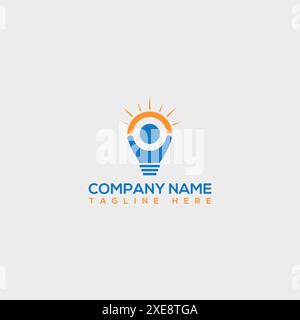 Idea man Logo-Vektorvorlage. Stock Vektor