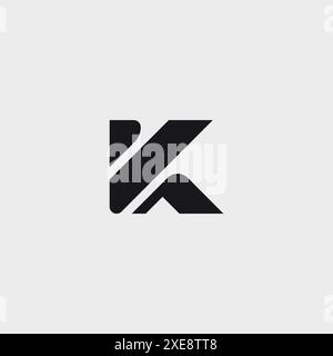 Design-Vorlagenelemente des Letter K-Logos. Modernes Alphabet-Vektor-Design Stock Vektor