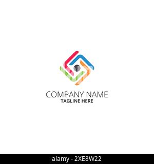 foundation Logo Bunte Design Vorlage Vektor. Community-Logo-Vorlagenvektor. Stock Vektor