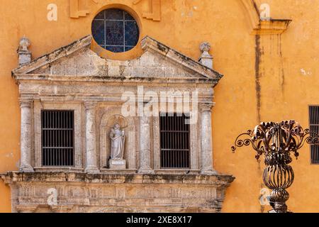 Kirche Iglesia de San Pedro Claver, Kolonialgebäude in Cartagena de Indias in Kolumbien Stockfoto