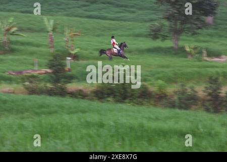 Bandung, Indonesien, 2008. März 2007: Der Pferdesport. Stockfoto