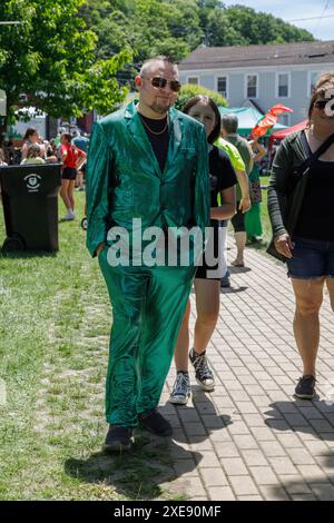 Cosplayer auf dem Ozfest. Jährlich stattfindendes Festival und Parade in Canastota, New York, Geburtsort von L. Frank Baum, der den Zauberer von Oz schrieb. Stockfoto