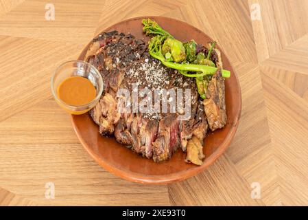 Die bekanntesten Braten werden mit Rindfleisch, Lamm und Ziege zubereitet Stockfoto