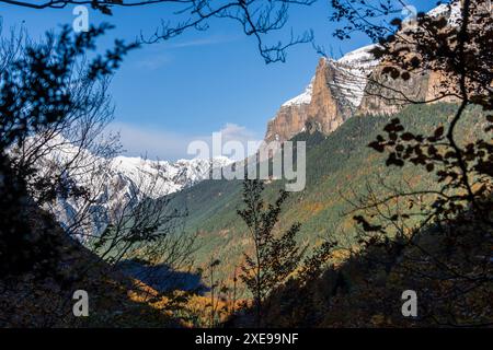 Nationalpark Ordesa i Monte Perdido Stockfoto