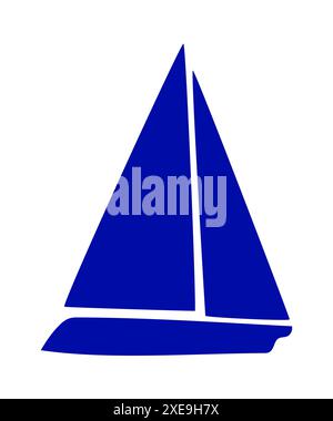Spyglass-Symbol, einfache flache Silhouette Stock Vektor