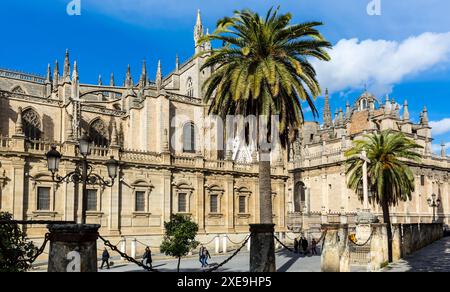 Sevilla ist die Hauptstadt der autonomen Gemeinschaft Andalusien in Südspanien Stockfoto