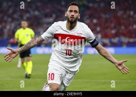 Hamburg, Deutschland. Juni 2024. HAMBURG, Volksparkstadion, 26.06.2024, Fußball-Europameisterschaft Euro2024, Gruppenspiel Nr. 36 zwischen Tschechien und Turkiye, Credit: Pro Shots/Alamy Live News Stockfoto