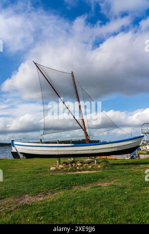 Fischerboot auf der Schlei in Schleswig Holstein. Stockfoto