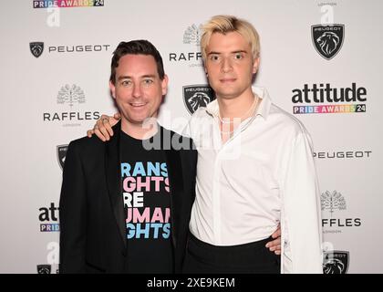 LONDON, ENGLAND. JUNI 2024: Attitude Pride Awards 2024 bei Raffles London, The OWO, London, UK. Stockfoto