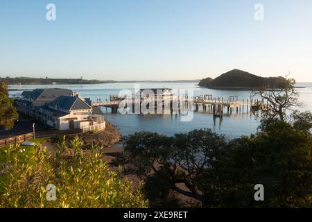 Am frühen Morgen in Paihia, Bay of Islands, Neuseeland Stockfoto