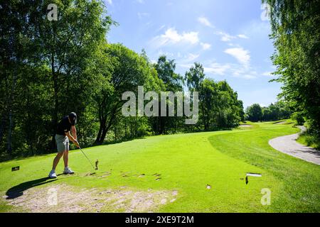 . Amateur-Europameisterschaft - Zweiter Übungstag. Farum, Danmark. Juni 2024. Stockfoto