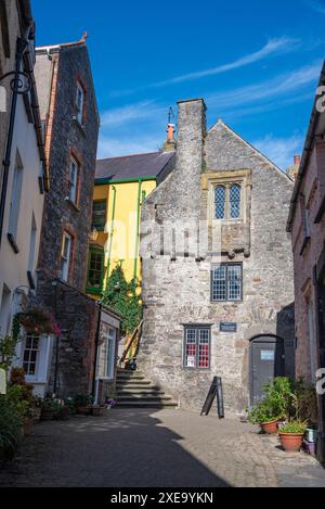 Tudor Merchant's House, Tenby, Südwales, Großbritannien Stockfoto