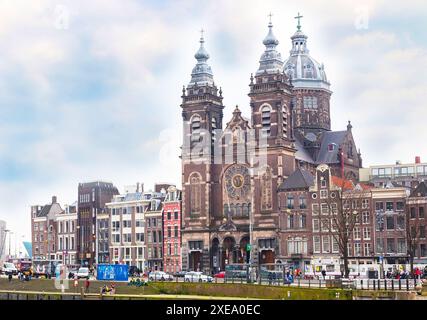 Basilika St. Nikolaus in Amsterdam Stockfoto